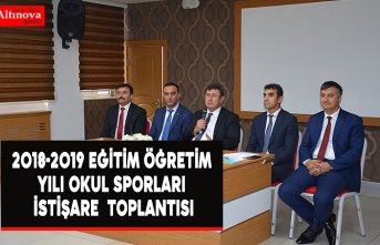 2018-2019 Eğitim Öğretim Yılı Okul Sporları   İstişare  toplantısı