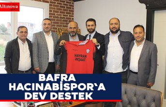 BAFRA HACINABİSPOR`A DEV DESTEK