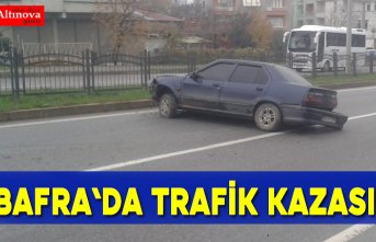 Bafra`da trafik kazası