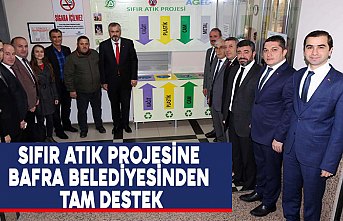 SIFIR ATIK PROJESİNE BAFRA BELEDİYESİNDEN TAM DESTEK