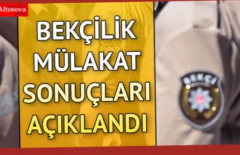 1. Dönem Bekçilik Sonuçları Açıklandı