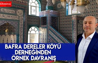 Bafra Dereler Köyü Derneğinden Örnek Davranış