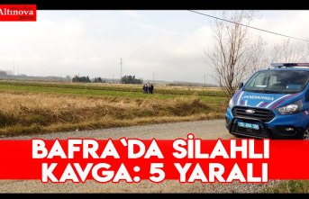 Bafra`da silahlı kavga: 5 yaralı