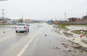 Samsun'da sulama borusu patladı