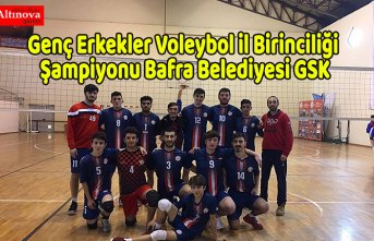 Genç Erkekler Voleybol il Birinciliği Şampiyonu Bafra Belediyesi GSK