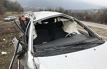 Karabük'te trafik kazası : 1 ölü 4 yaralı