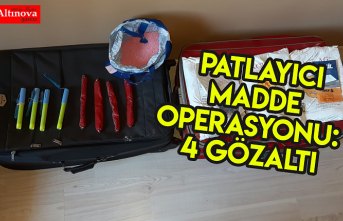 Samsun'da  patlayıcı madde operasyonu: 4 gözaltı