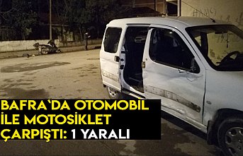 Otomobil ile motosiklet çarpıştı: 1 yaralı