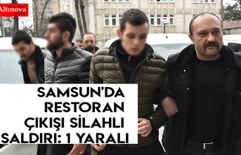 Samsun'da restoran çıkışı silahlı saldırı: 1 yaralı