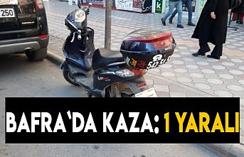 Bafra`da kaza : 1 yaralı