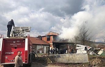 Düzce'de atölye yangını