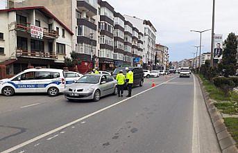 Trabzon'da havadan trafik denetimi