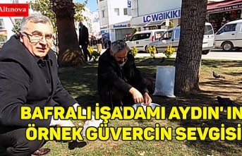 BAFRALI İŞADAMI AYDIN' IN ÖRNEK GÜVERCİN SEVGİSİ