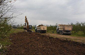 Düzce'de yol açma çalışması