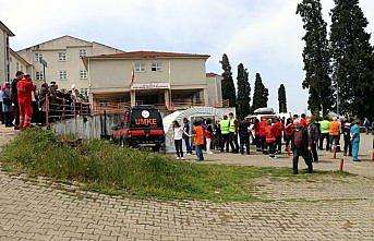 Hastanede gerçeğini aratmayan bomba tatbikatı