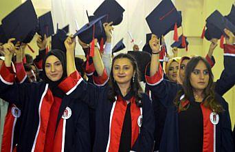 Merzifon Meslek Yüksekokulunda mezuniyet heyecanı