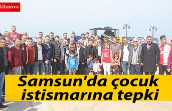 Samsun'da çocuk istismarına tepki