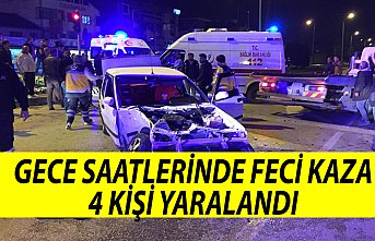 Trafik kazası: 4 yaralı