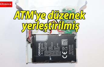 ATM'ye düzenek yerleştirilmiş