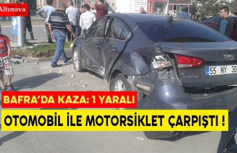 BAFRA'DA KAZA ! 1 KİŞİ AĞIR YARALANDI !