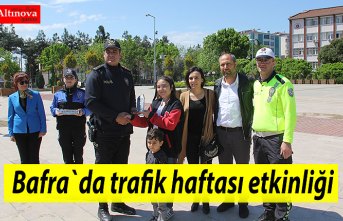 Bafra`da trafik haftası etkinliği