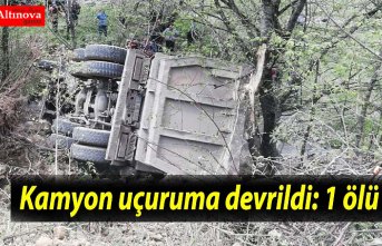 Kamyon uçuruma devrildi: 1 ölü