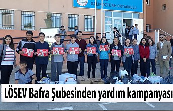 LÖSEV Bafra Şubesinden yardım kampanyası