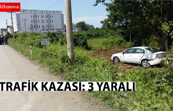 Trafik kazası: 3 yaralı