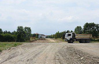 Düzce'de yol açma çalışmaları