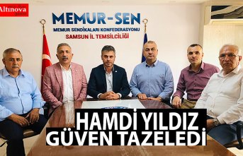 HAMDİ YILDIZ GÜVEN TAZELEDİ