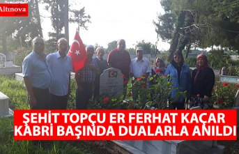 ŞEHİT TOPÇU ER FERHAT KAÇAR KABRİ BAŞINDA DUALARLA ANILDI