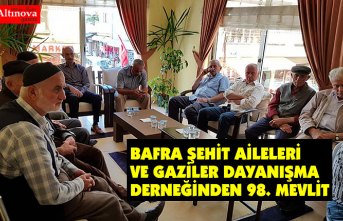 BAFRA ŞEHİT AİLELERİ VE GAZİLER DAYANIŞMA DERNEĞİNDEN 98. MEVLİT