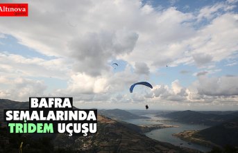 Bafra semalarında tridem uçuşu