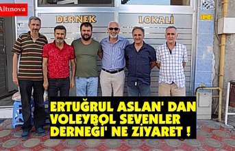 ERTUĞRUL ASLAN' DAN VOLEYBOL SEVENLER DERNEĞİ' NE ZİYARET !