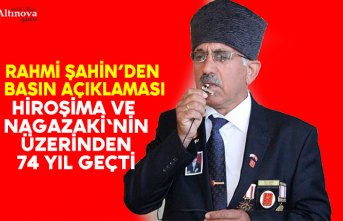 Hiroşima ve Nagazaki'nin üzerinden 74 yıl geçti