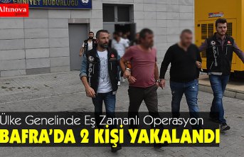 Bafra'da aranan zanlılara yönelik operasyon