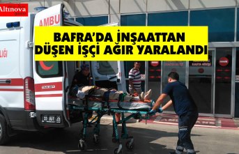 Bafra'da İnşaattan Düşen İşçi Ağır Yaralandı