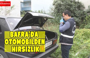 BAFRA'DA OTOMOBİLDEN HIRSIZLIK