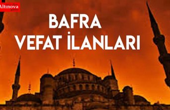 BAFRA VEFAT İLANLARI