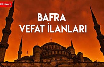 BAFRA VEFAT İLANLARI