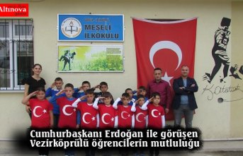 Cumhurbaşkanı Erdoğan ile görüşen Vezirköprülü öğrencilerin mutluluğu