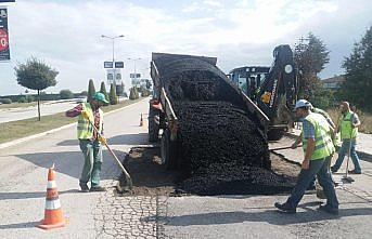 Düzc'de asfaltlama çalışmaları