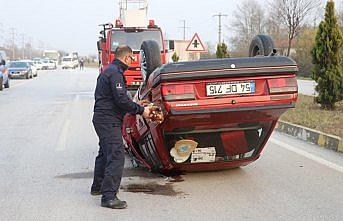 Düzce'de otomobille tır çarpıştı: 1 yaralı