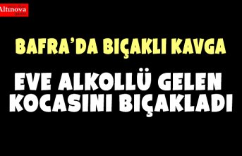 EVE ALKOLLÜ GELEN KOCASINI BIÇAKLADI