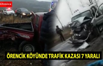 ÖRENCİK MAHALLESİNDE KAZA: 7 YARALI