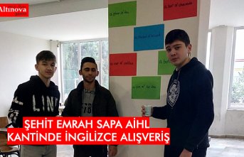 ŞEHİT EMRAH SAPA AİHL KANTİNDE İNGİLİZCE ALIŞVERİŞ