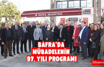 Bafra'da mübadelenin 97. yılı programı