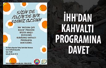 İHH'DAN KAHVALTI PROGRAMINA DAVET