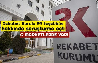 Rekabet Kurulu 29 teşebbüs hakkında soruşturma açtı