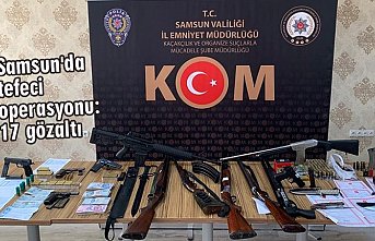 Samsun'da tefeci operasyonu: 17 gözaltı